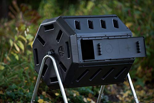 IM4000 Outdoor Composter: 37 Gallon Dual Chamber Tumbler