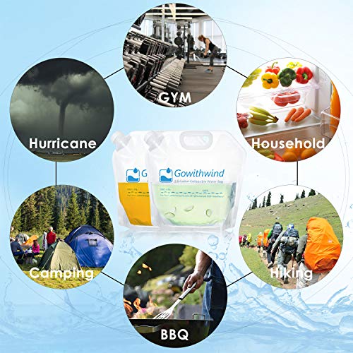 Foldable Water Storage Bag, 4×2.6 Gallon, BPA-Free Bladder