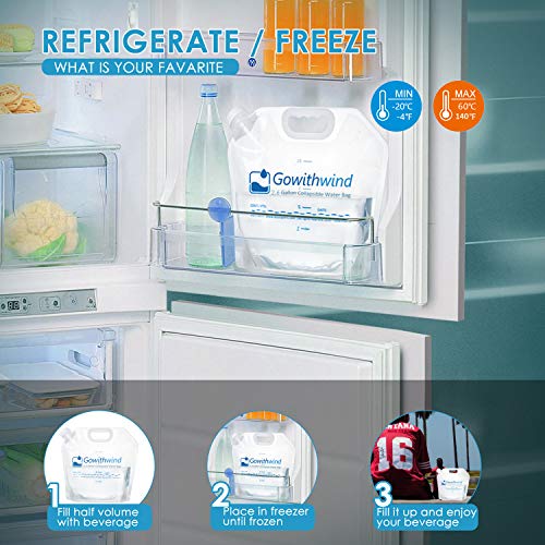 Foldable Water Storage Bag, 4×2.6 Gallon, BPA-Free Bladder