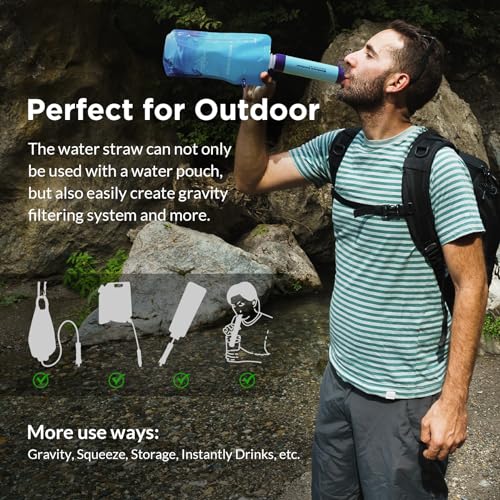 Portable Water Purification Unit - 5-Stage Filtration, Travel-Camping-Hiking