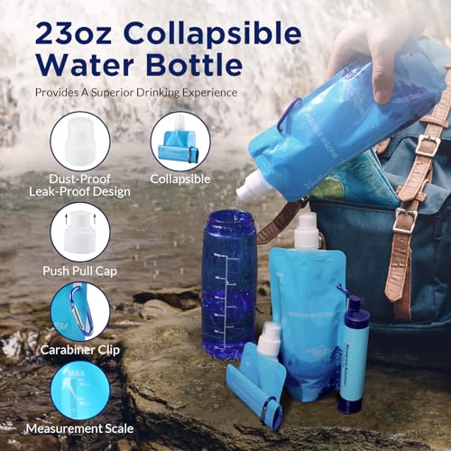 Portable Water Purification Unit - 5-Stage Filtration, Travel-Camping-Hiking