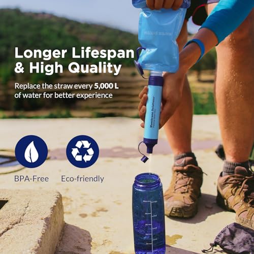 Portable Water Purification Unit - 5-Stage Filtration, Travel-Camping-Hiking