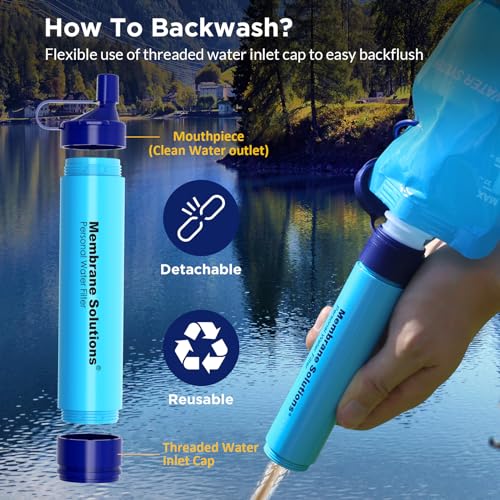 Portable Water Purification Unit - 5-Stage Filtration, Travel-Camping-Hiking