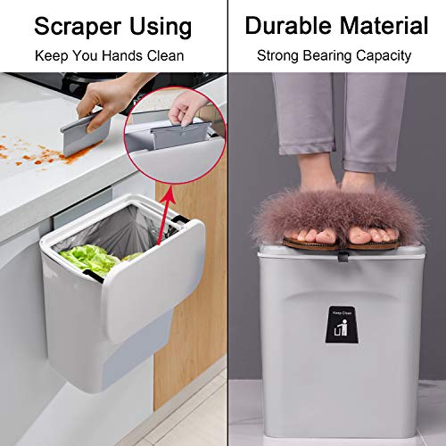 2.4 Gal Kitchen Compost Bin for Self-Reliant Emergency