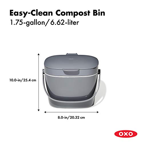 OXO Good Grips Compost Bin - Charcoal 1.75 gal