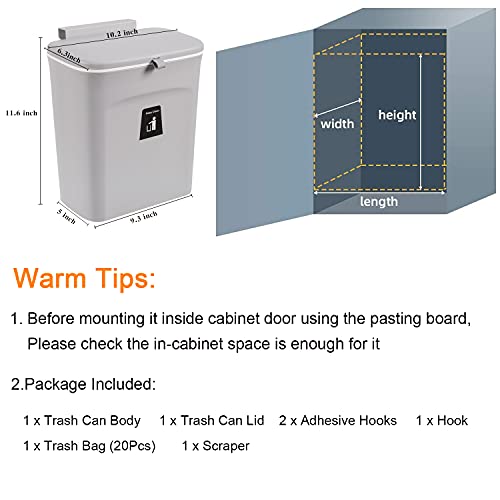 2.4 Gal Kitchen Compost Bin for Self-Reliant Emergency