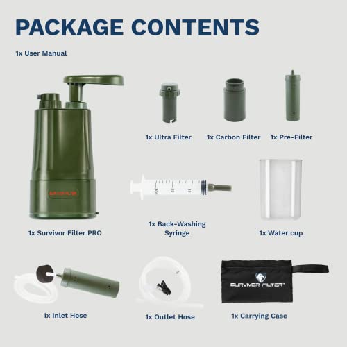 Survivor Filter Pro Portable Water Filter - Ultra Filter