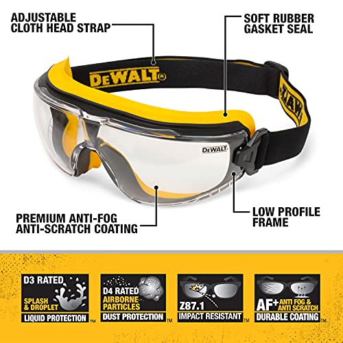 DEWALT Clear Anti-Fog Safety Goggles - DPG84
