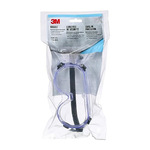 3M Safety Goggle: Chemical Splash & Impact Resistant