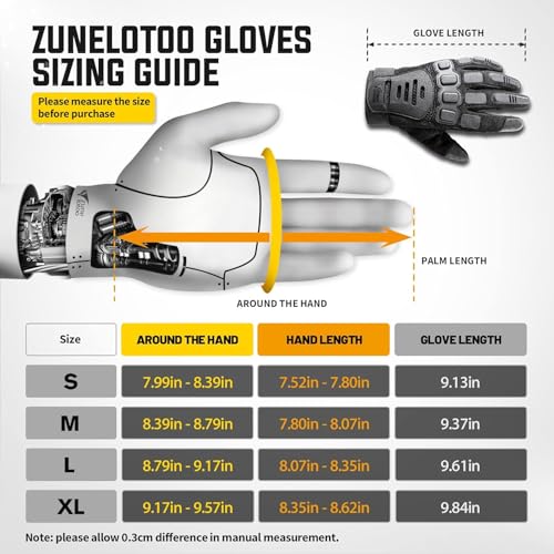 ZUNE LOTOO Men's Tactical Gloves: Finger Impact Protection