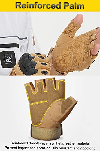 Men's Fingerless Tactical Gloves for Airsoft & Survival