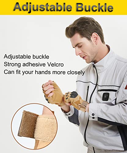 Men's Fingerless Tactical Gloves for Airsoft & Survival
