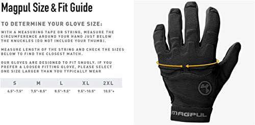 Black Magpul Patrol Glove 2.0 - Tactical Leather