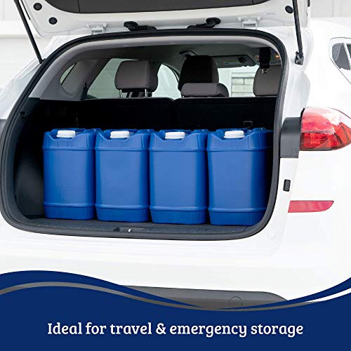 Stackable Water Storage Containers with Spigots, 60 Gallons