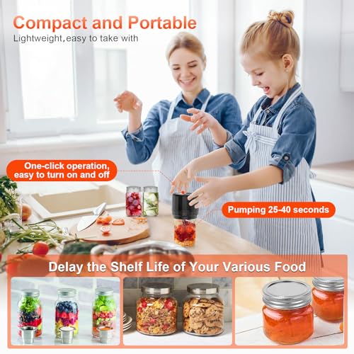 Electric Mason Jar Vacuum Sealer Kit