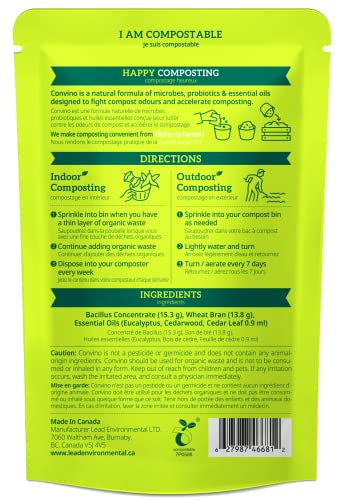 Convino Compost Starter: Reduce Odor and Convert Yard Waste