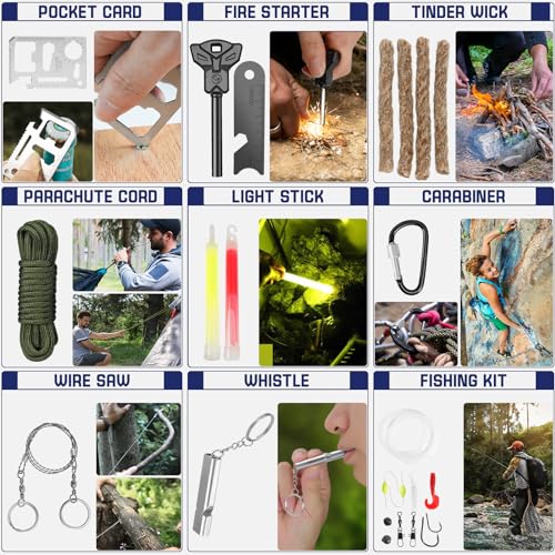149-Piece Emergency Survival Gear Kit for Outdoors