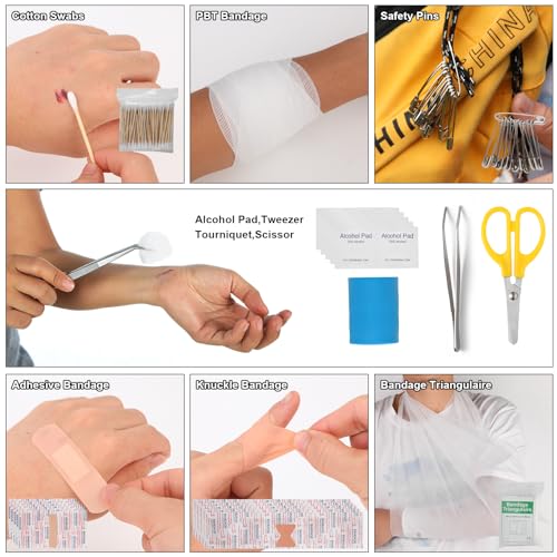 290pc Survival Gear & First Aid Kit for Emergencies