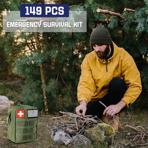 149-Piece Emergency Survival Gear Kit for Outdoors
