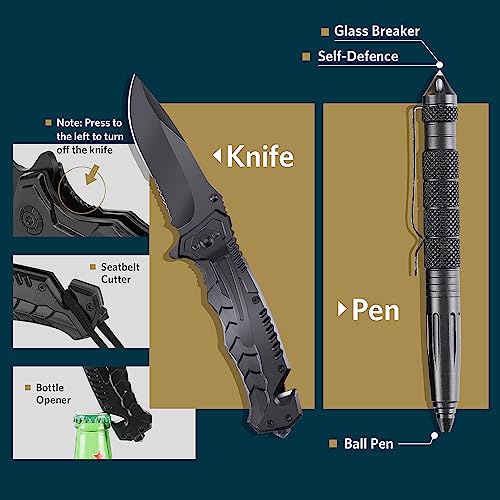 ABPIR 13-in-1 Tactical Survival Gear for Outdoor Adventures