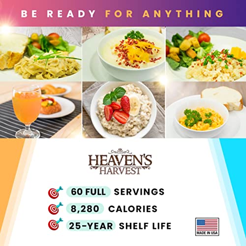 Heaven’s Harvest 1-Week Emergency Food Supply: 60 Servings