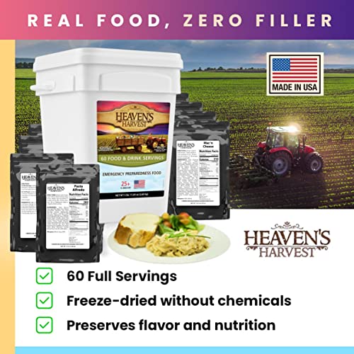 Heaven’s Harvest 1-Week Emergency Food Supply: 60 Servings