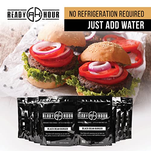 Emergency Black Bean Burger Mix: 60 Servings, 25-Year Shelf Life