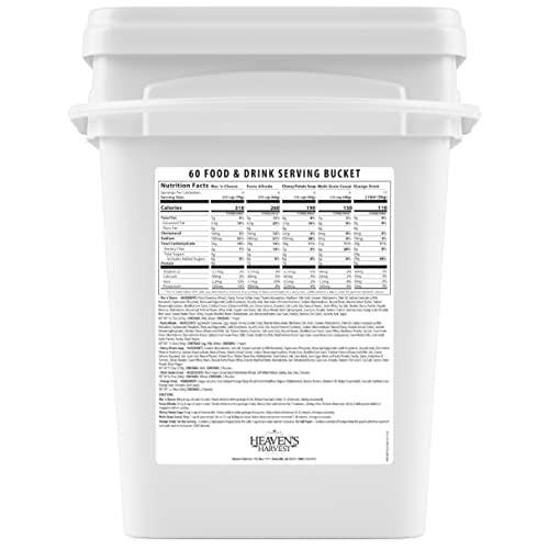 Heaven’s Harvest 1-Week Emergency Food Supply: 60 Servings