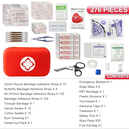 276PCS Personal First Aid Kit for Emergency Preparedness