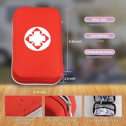 276PCS Personal First Aid Kit for Emergency Preparedness