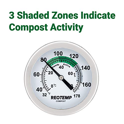 12" Soil & Compost Thermometer + Digital Composting Guide