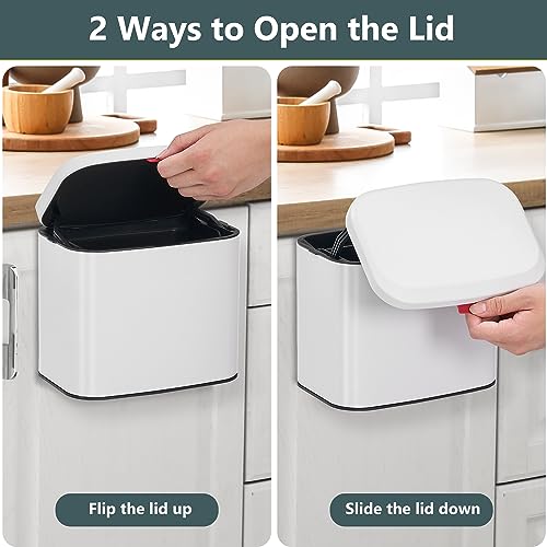 Nunsino Kitchen Compost Bin - 4L, Stainless Steel