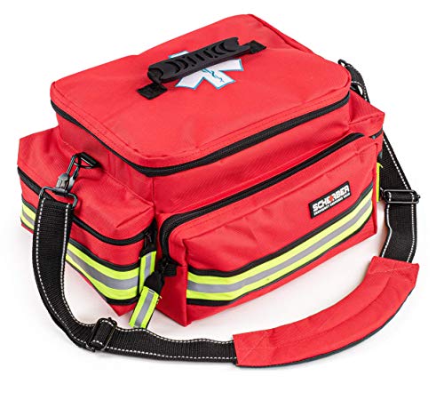 First Aid EMT/EMS Trauma Kit - Red, 200+ Supplies