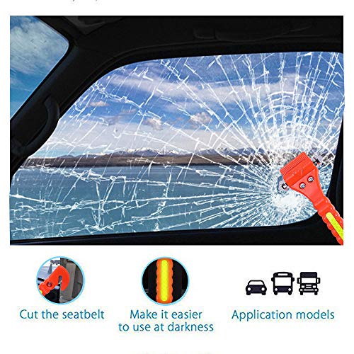 2-Pack Car Safety Hammer with Seat Belt Cutter