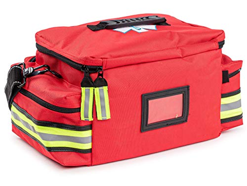 First Aid EMT/EMS Trauma Kit - Red, 200+ Supplies