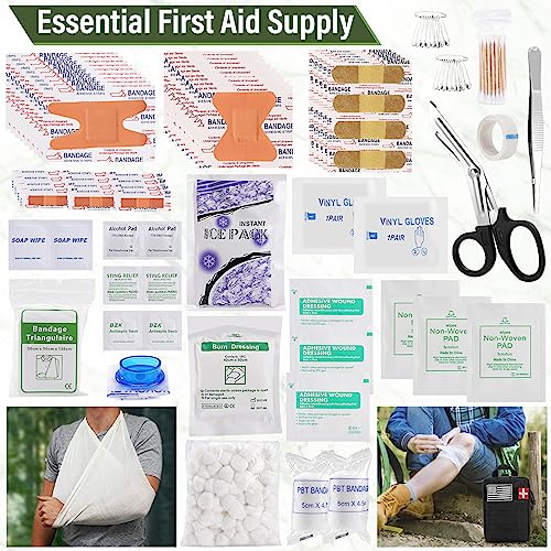 282PCS Survival First Aid Kit for Outdoor Adventures