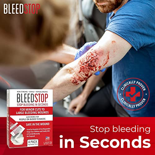 BleedStop™ First Aid Powder - 4 (15g) Pouches