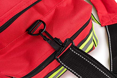 First Aid EMT/EMS Trauma Kit - Red, 200+ Supplies