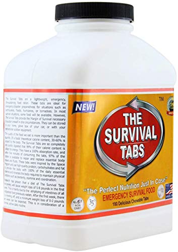 15-Day Survival Tabs: Emergency Food Ration (180 tabs)