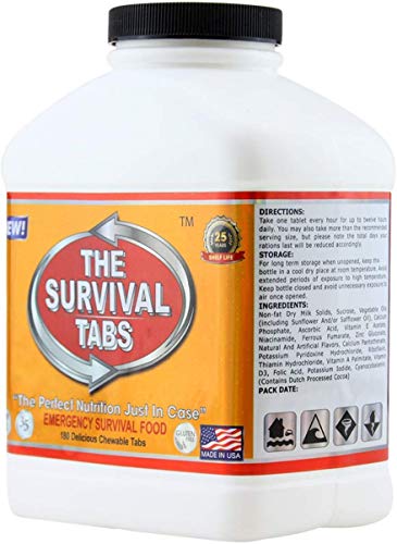 15-Day Survival Tabs: Emergency Food Ration (180 tabs)
