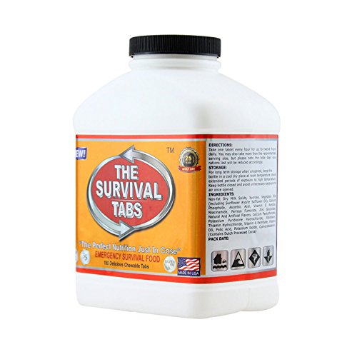 15-Day Survival Tabs: Emergency Food Ration (180 tabs)