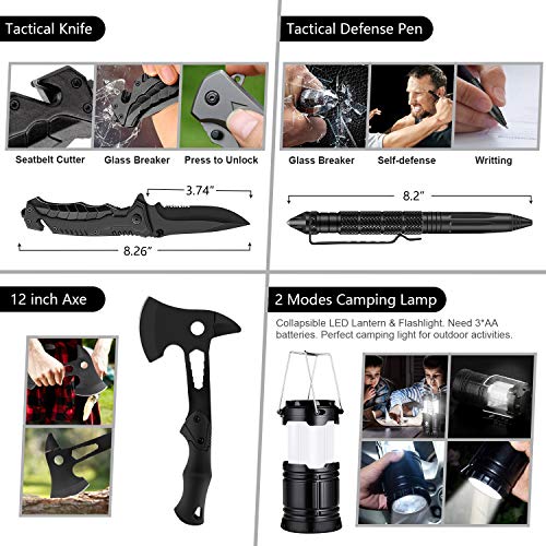 151-Piece Emergency Survival Kit with Tactical Gear Essentials