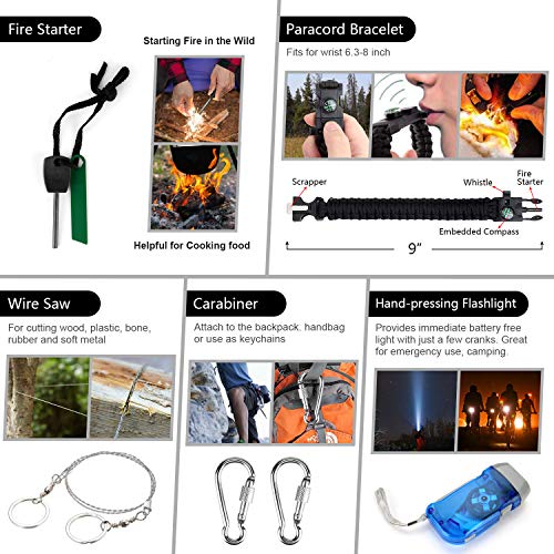 151-Piece Emergency Survival Kit with Tactical Gear Essentials