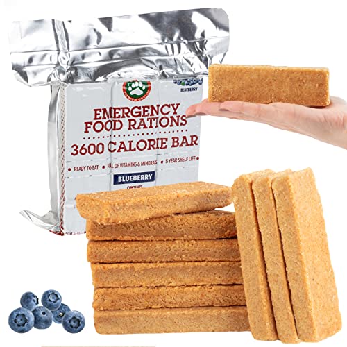 Grizzly Gear 3600 Calorie Emergency Blueberry Bars