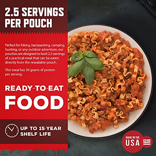 READYWISE Cheesy Lasagna - 2 Servings, Emergency Food