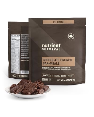 Chocolate Crunch Bars: Nutrient Survival Emergency Meal
