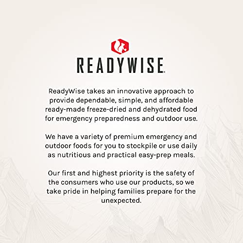 READYWISE Cheesy Lasagna - 2 Servings, Emergency Food