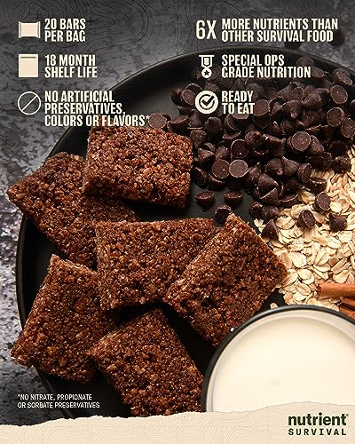 Chocolate Crunch Bars: Nutrient Survival Emergency Meal