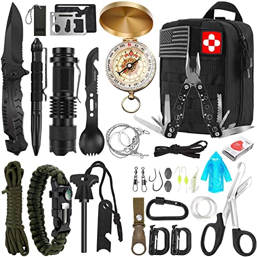 32-in-1 Professional Emergency Survival Gear Kit for Men