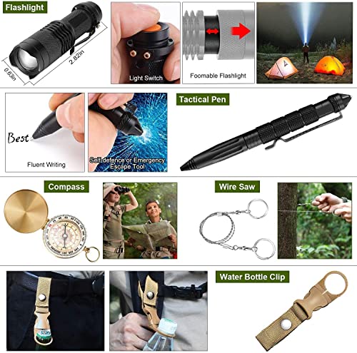 32-in-1 Professional Emergency Survival Gear Kit for Men